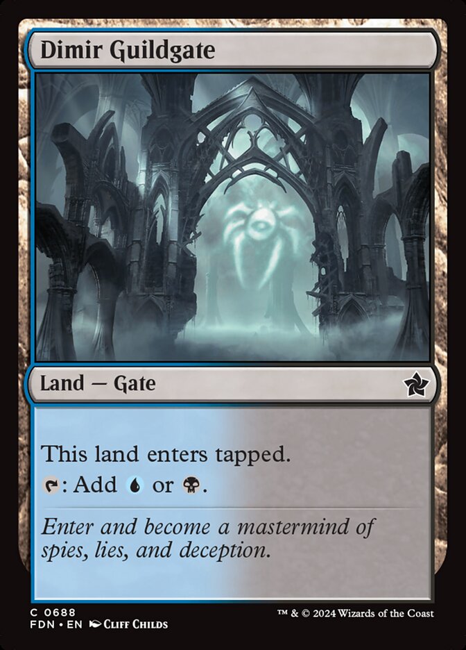 Dimir Guildgate 688/291 (Foundations) 