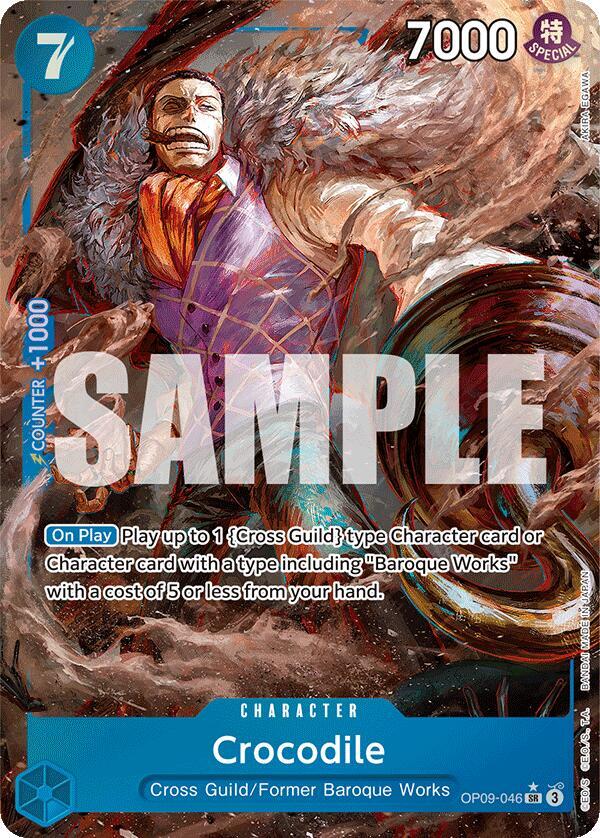 Crocodile OP09-046 (Emperors in the New World)  - Alternate Art Foil