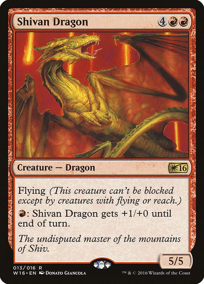 Shivan Dragon 13/16 (Welcome Deck 2016) 