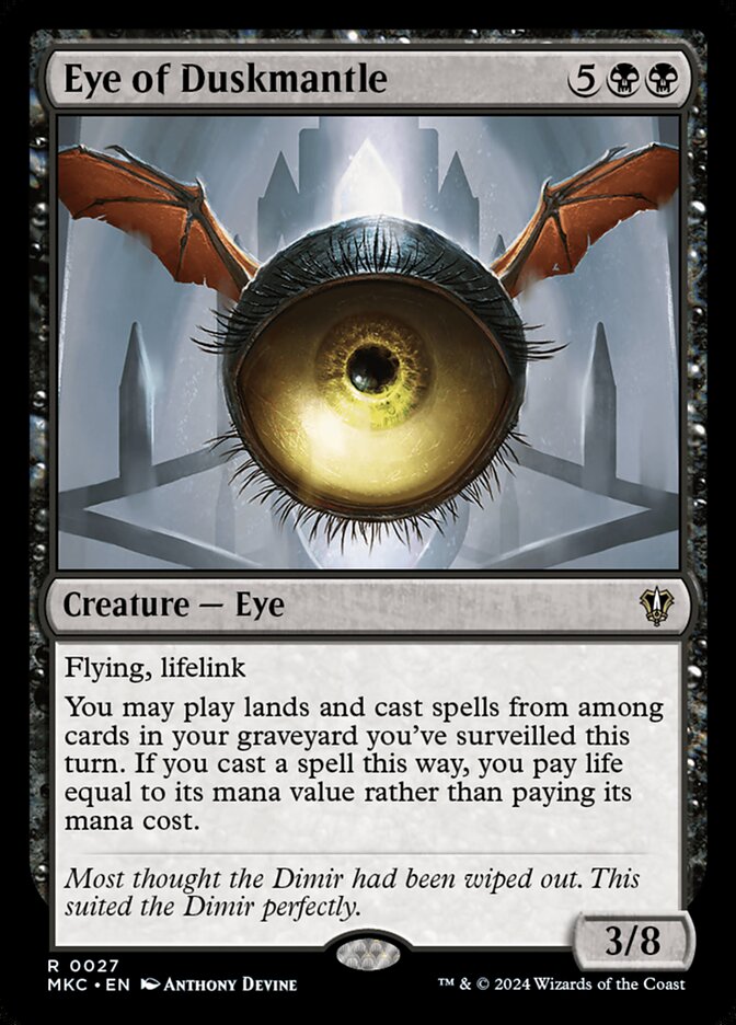 Eye of Duskmantle 27/311 (Commander: Murders at Karlov Manor) 