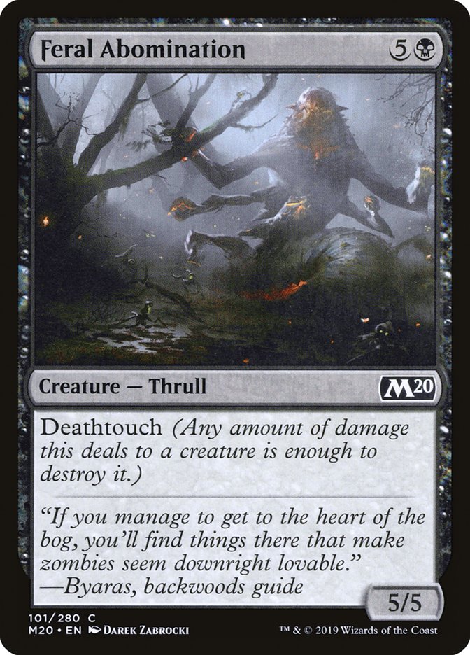 Feral Abomination 101/280 (Core Set 2020) 