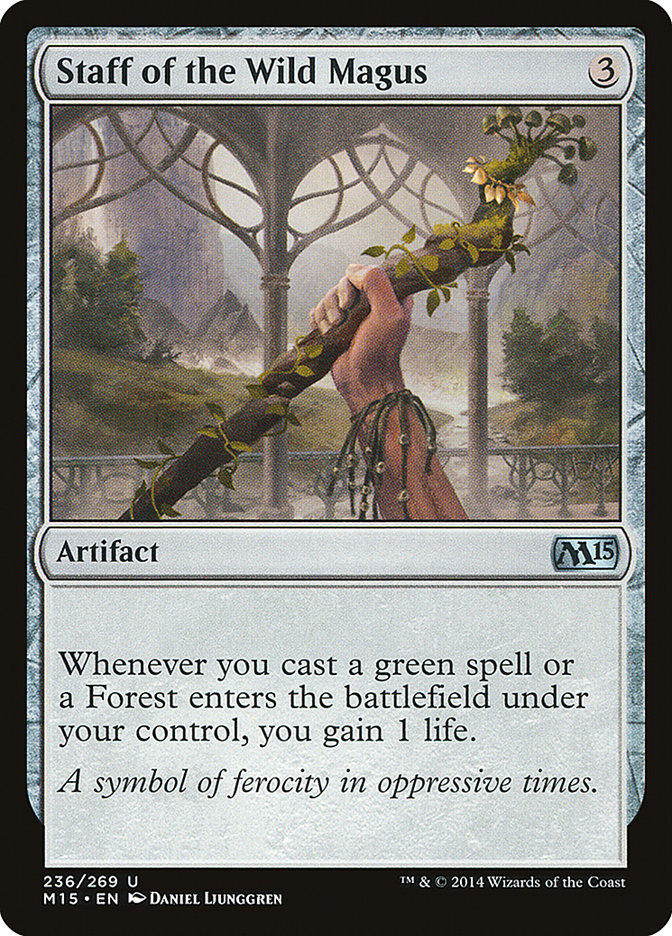 Staff of the Wild Magus 236/269 (Magic 2015 (M15)) 