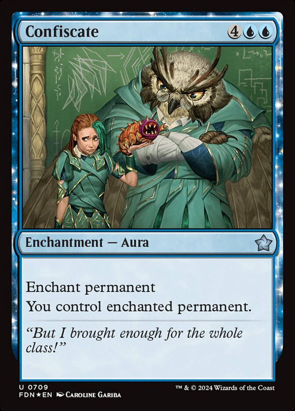 Confiscate 709/291 (Foundations)  - Foil