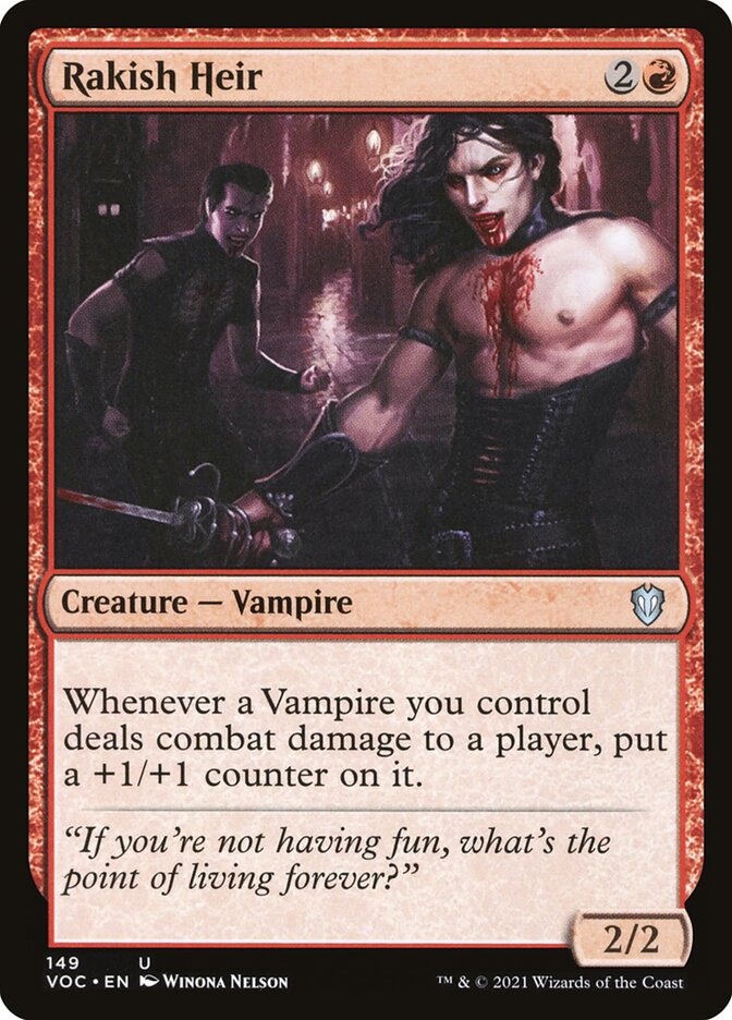 Rakish Heir 149/38 (Commander: Innistrad: Crimson Vow) 