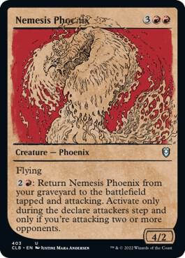 Nemesis Phoenix Showcase 403/361 (Commander Legends: Battle for Baldur's Gate) 