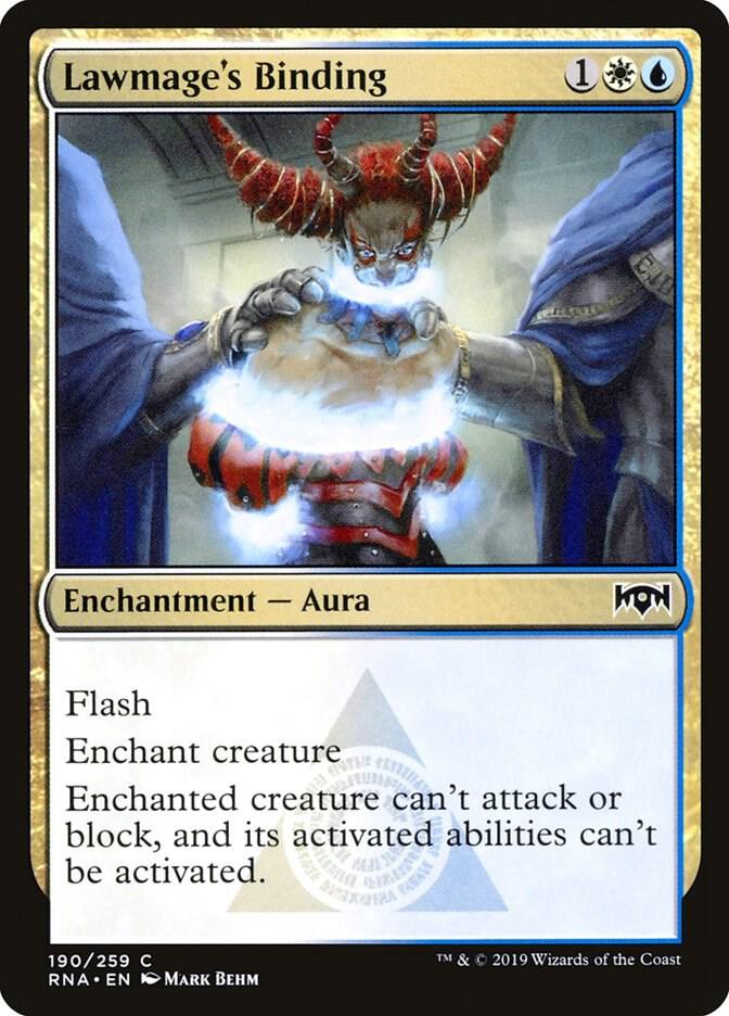 Lawmage's Binding 190/259 (Ravnica Allegiance) 