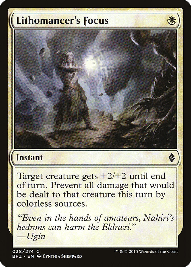 Lithomancer's Focus 38/274 (Battle for Zendikar) 