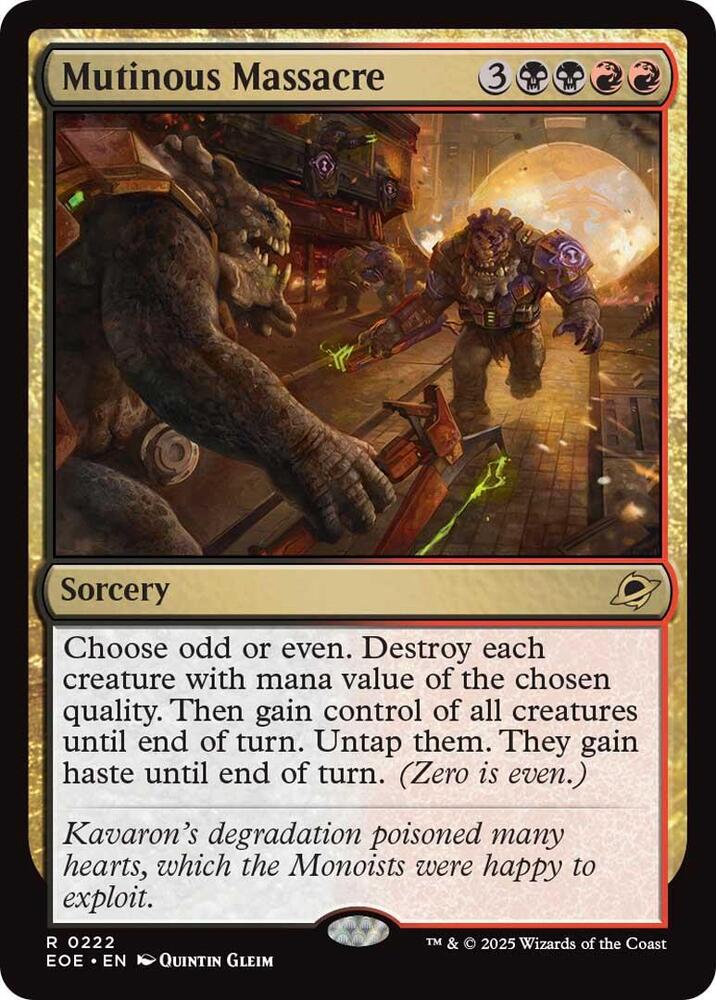 Mutinous Massacre 222/276 (Edge of Eternities) 