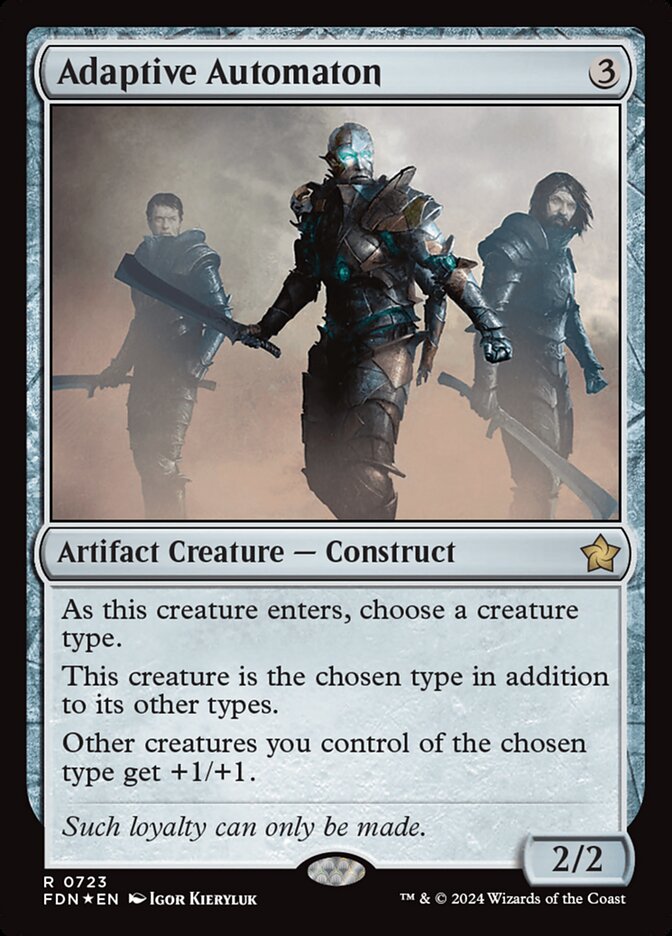 Adaptive Automaton 723/291 (Foundations)  - Foil