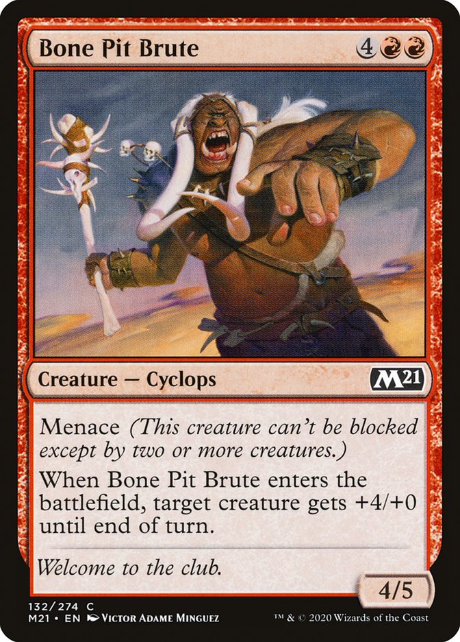 Bone Pit Brute 132/274 (Core Set 2021) 