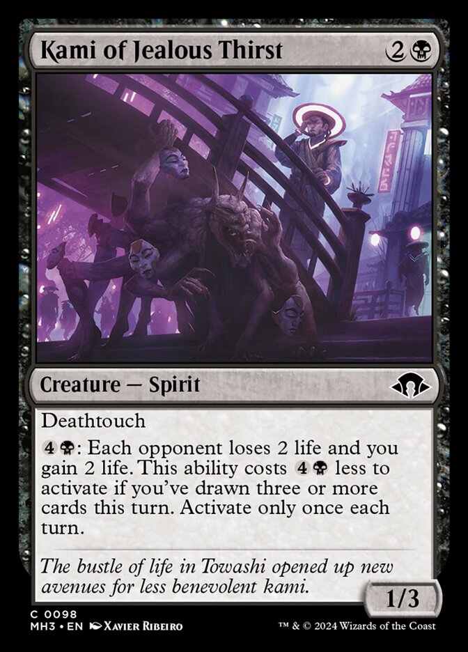 Kami of Jealous Thirst 98/319 (Modern Horizons 3) 