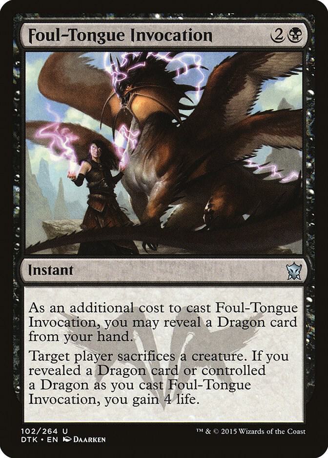 Foul-Tongue Invocation 102/264 (Dragons of Tarkir) 