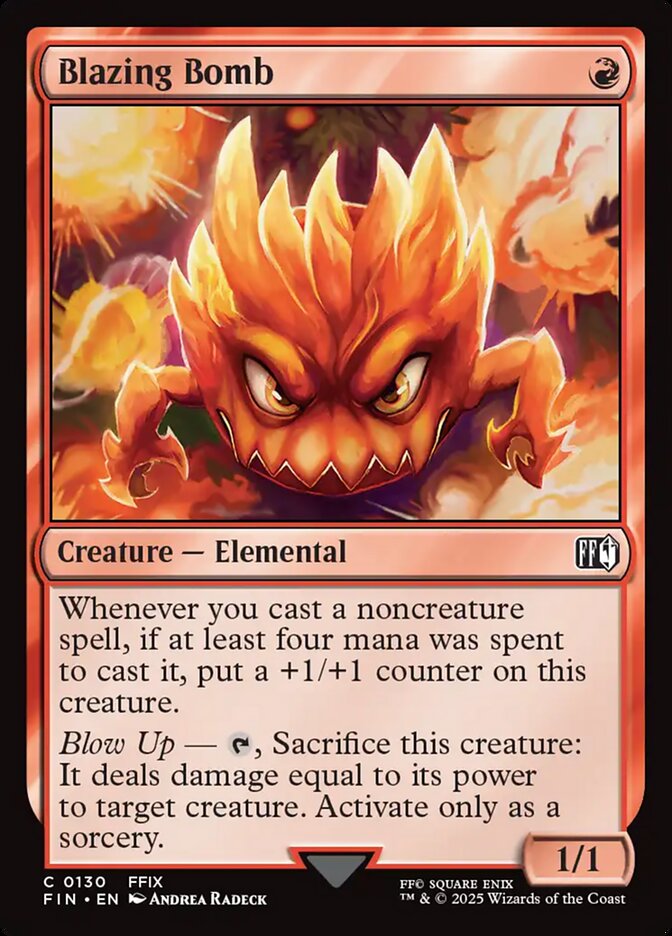 Blazing Bomb 130/309 (FINAL FANTASY)  - Foil