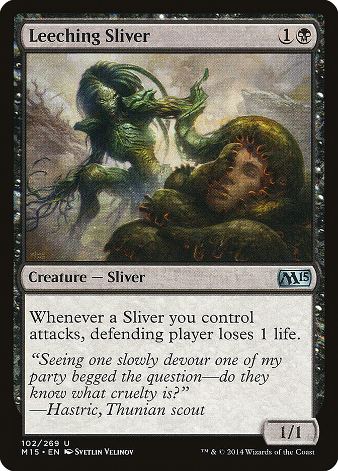 Leeching Sliver 102 (Magic 2015 (M15)) 
