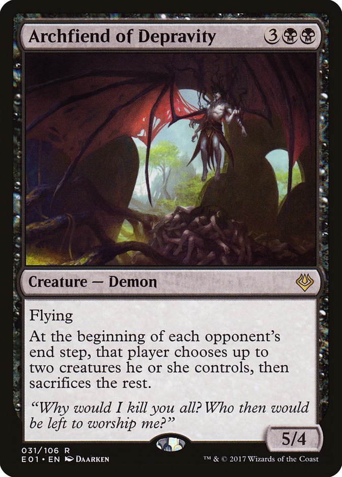 Archfiend of Depravity 31/106 (Archenemy: Nicol Bolas) 