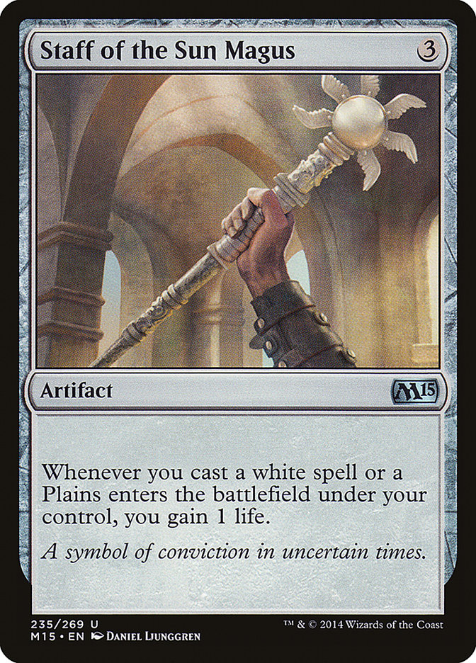 Staff of the Sun Magus 235/269 (Magic 2015 (M15)) 