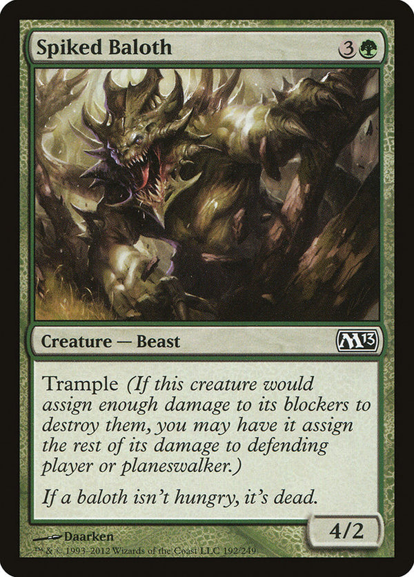 Spiked Baloth 192/249 (Magic 2013 (M13)) 