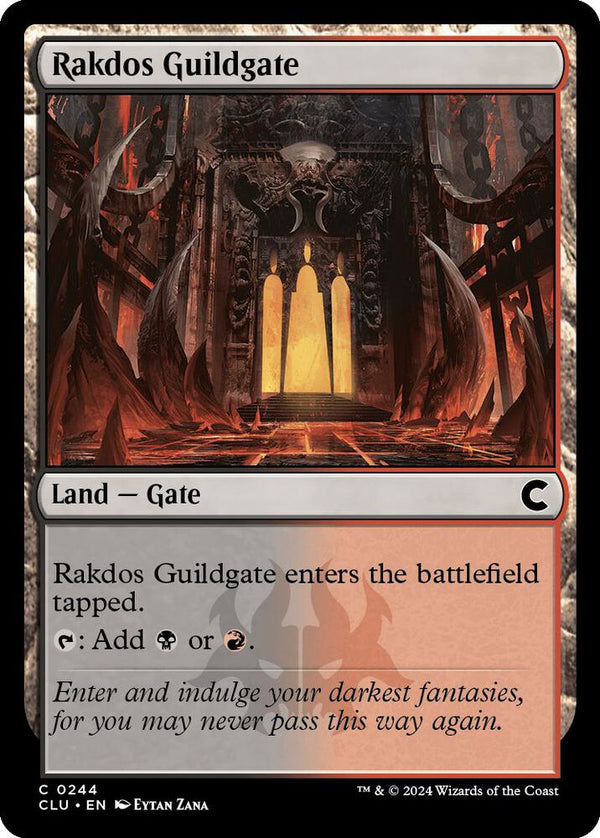 Rakdos Guildgate 244/284 (Ravnica: Clue Edition) 