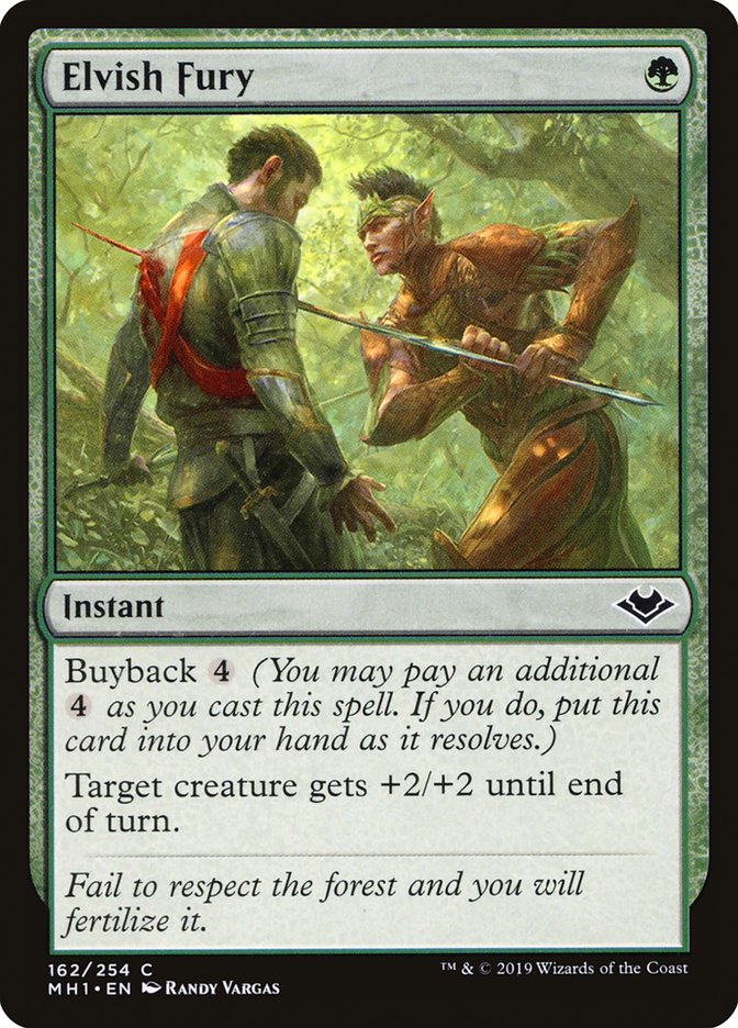 Elvish Fury 162/254 (Modern Horizons) 