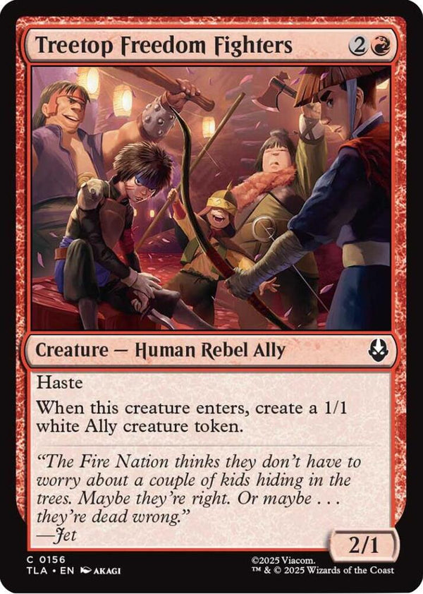 Treetop Freedom Fighters 156/286 (Avatar: The Last Airbender) 