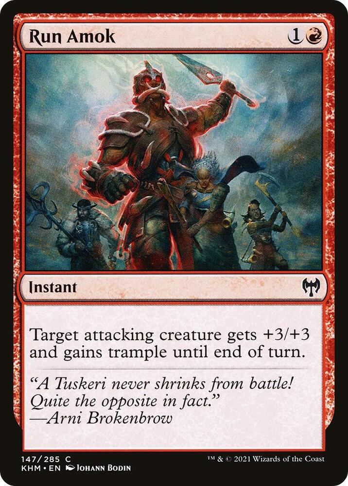 Run Amok 147/285 (Kaldheim) 