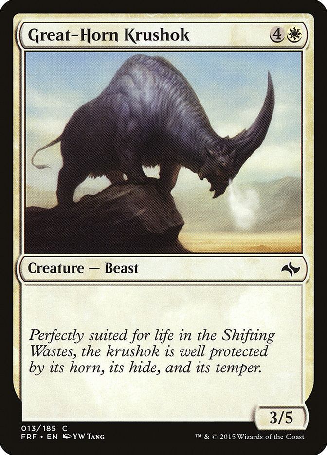 Great-Horn Krushok 13/185 (Fate Reforged) 