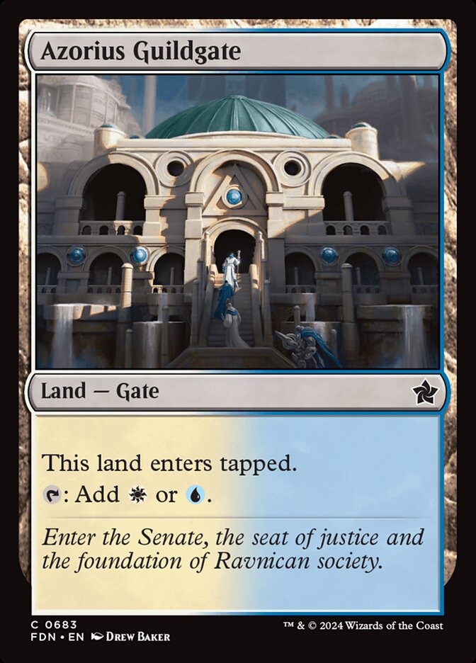 Azorius Guildgate 683/291 (Foundations) 