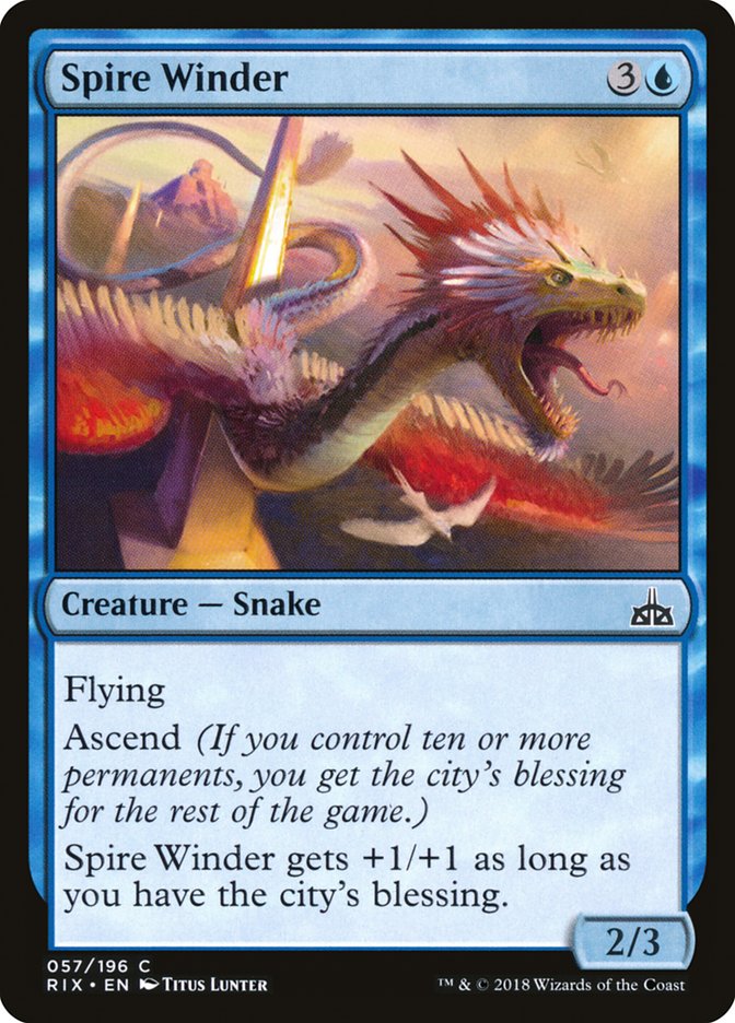 Spire Winder 57/196 (Rivals of Ixalan) 