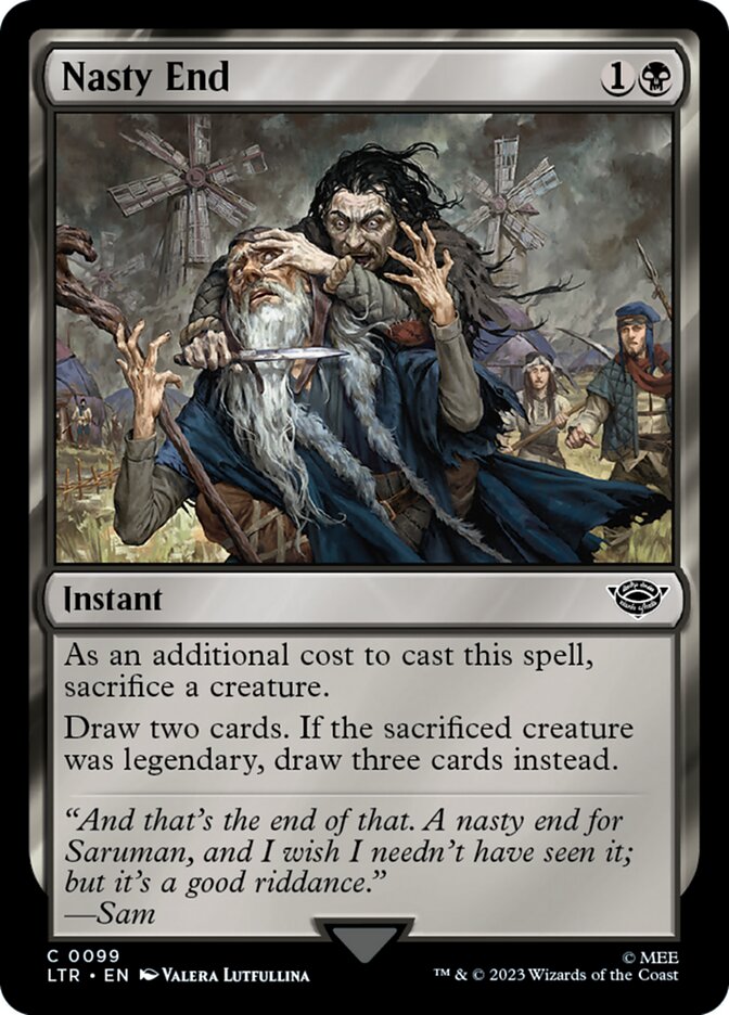 Nasty End 99/281 (Universes Beyond: The Lord of the Rings: Tales of Middle-earth) 