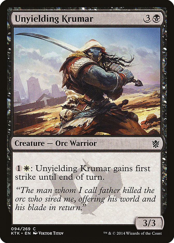 Unyielding Krumar 94 (Khans of Tarkir) 