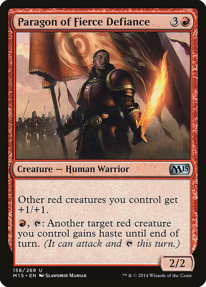 Paragon of Fierce Defiance 158/269 (Magic 2015 (M15)) 