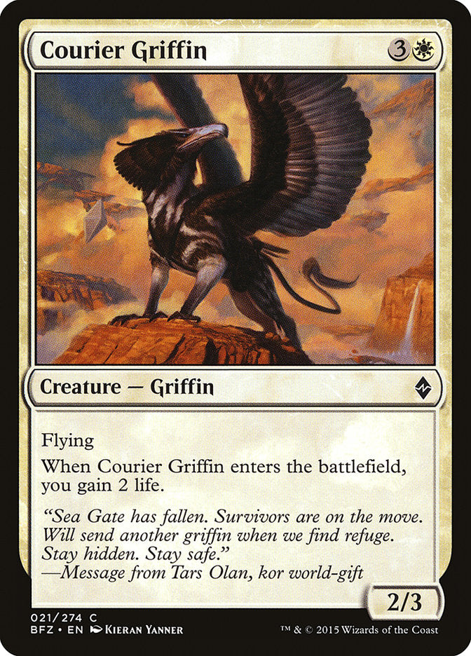 Courier Griffin 21/274 (Battle for Zendikar) 