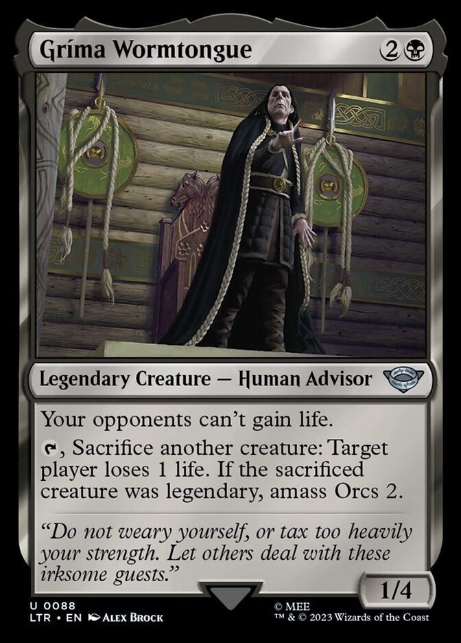 Gríma Wormtongue 88/281 (Universes Beyond: The Lord of the Rings: Tales of Middle-earth) 
