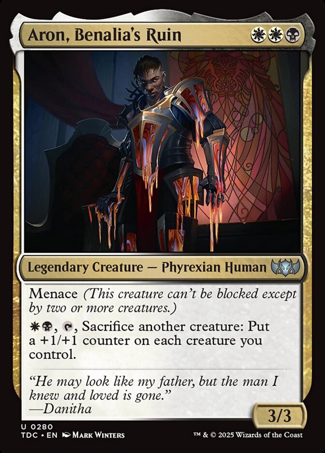 Aron, Benalia's Ruin 280/413 (Commander: Tarkir: Dragonstorm) 