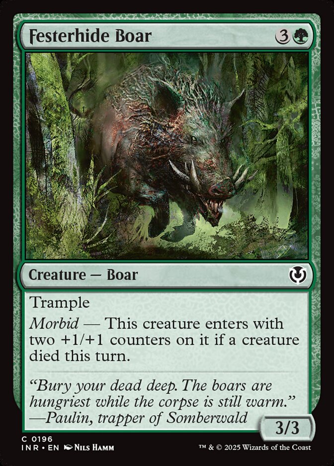 Festerhide Boar 196/287 (Innistrad Remastered) 