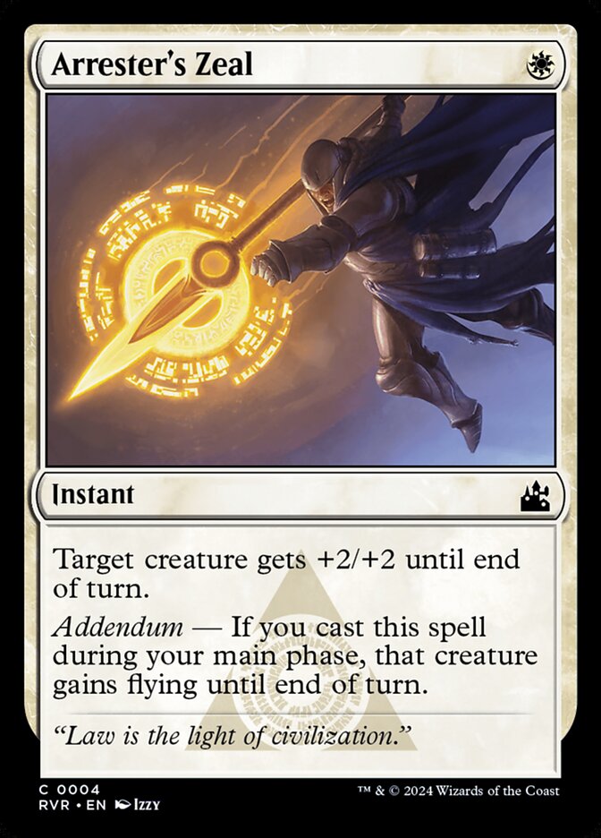 Arrester's Zeal 4/291 (Ravnica Remastered) 