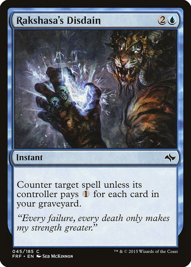 Rakshasa's Disdain 45/185 (Fate Reforged) 