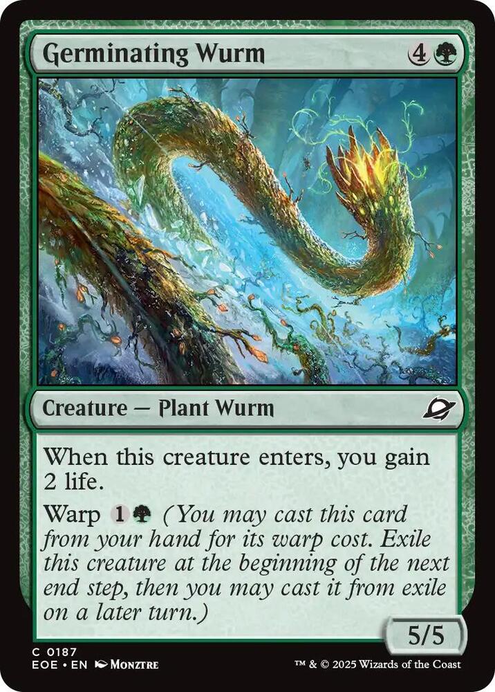 Germinating Wurm 187/276 (Edge of Eternities) 