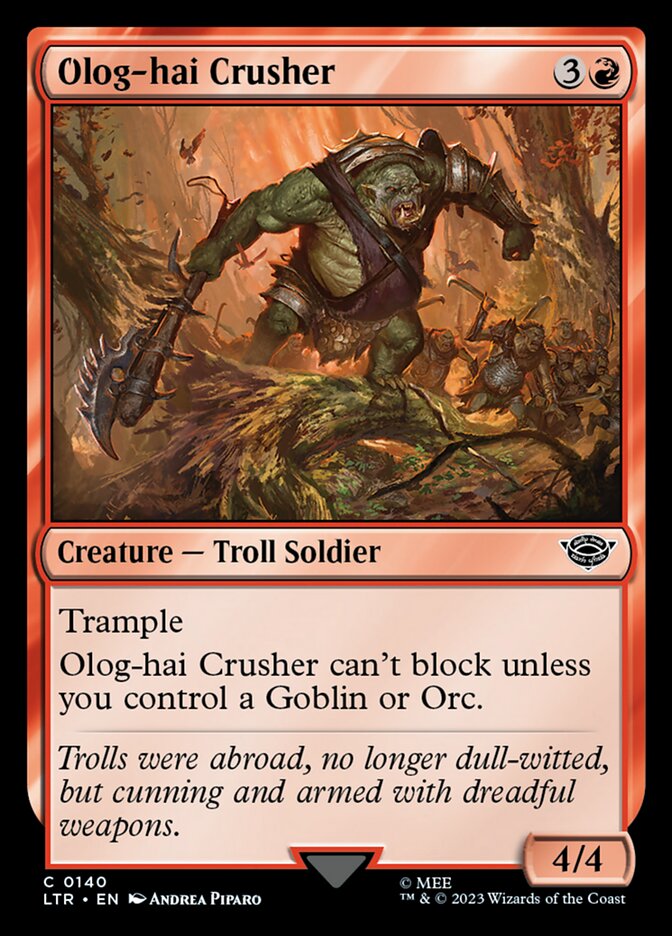 Olog-hai Crusher 140/281 (Universes Beyond: The Lord of the Rings: Tales of Middle-earth) 