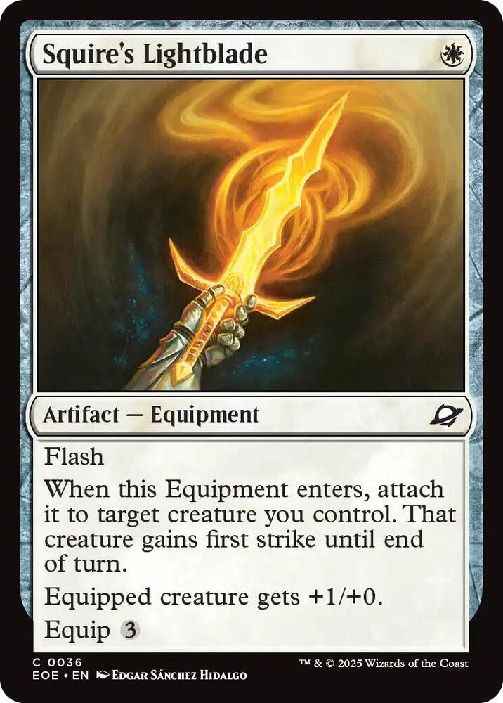Squire's Lightblade 36/276 (Edge of Eternities) 