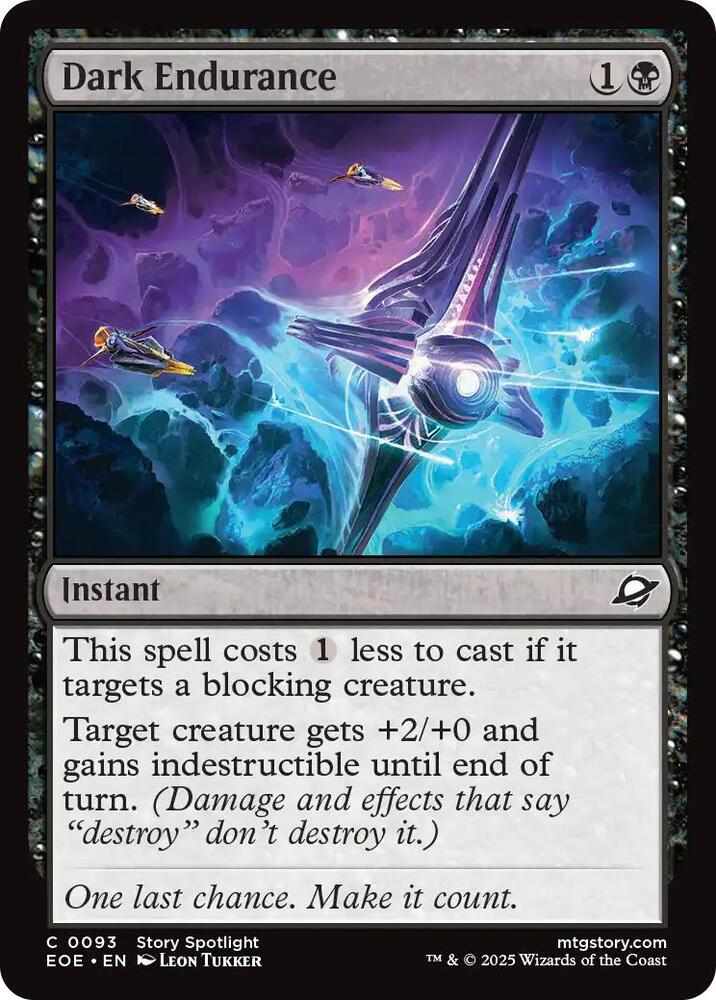 Dark Endurance 93/276 (Edge of Eternities)  - Foil
