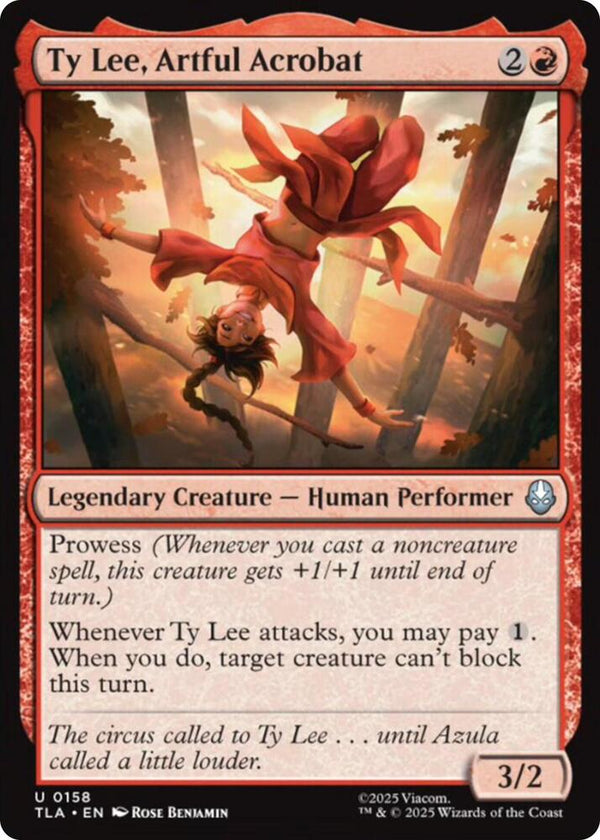 Ty Lee, Artful Acrobat 158/286 (Avatar: The Last Airbender) 