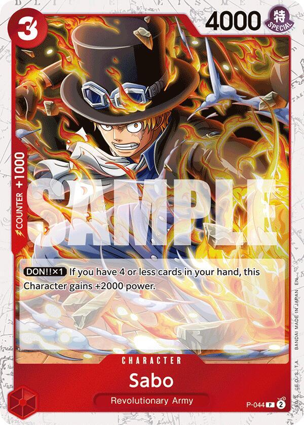 Sabo P-044 (Premium Booster -The Best- Vol. 2)  - Pirate Foil