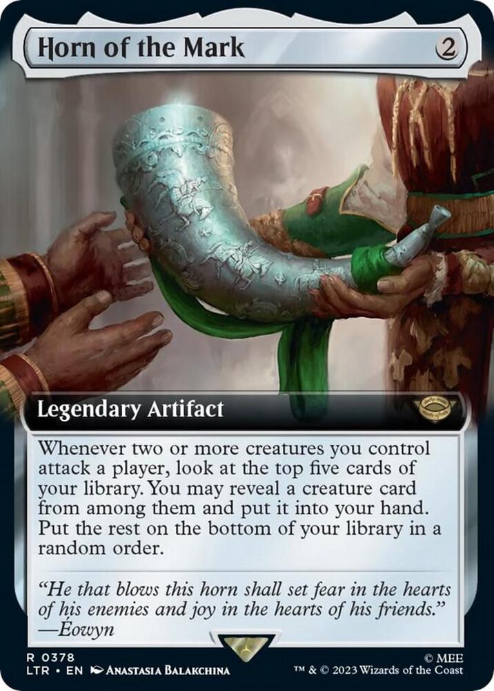 Horn of the Mark 378 (Universes Beyond: The Lord of the Rings: Tales of Middle-earth)  - Extended Art