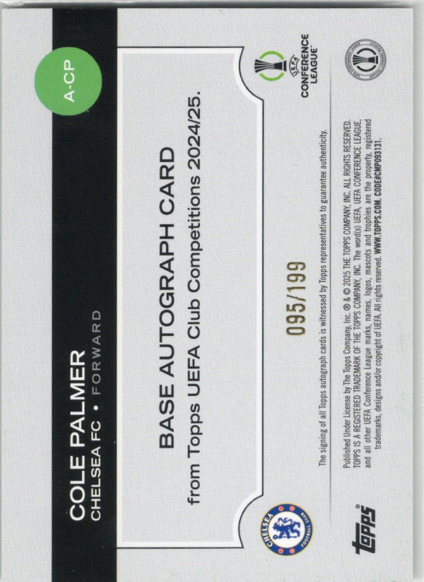 COLE PALMER - Topps UCC 2024/25 - AUTO /199
