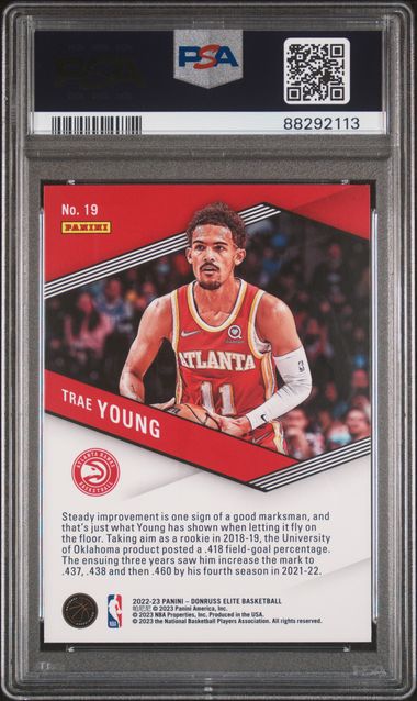 2022 Donruss Elite - Trae Young - PSA 10 Spellbound