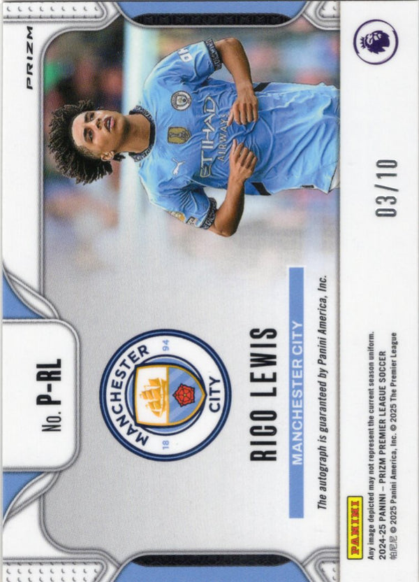 RICO LEWIS - Panini Choice 2024/25 - PENMANSHIP AUTO /10