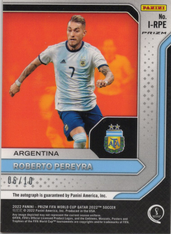 ROBERTO PEREYRA - Panini WC22 - AUTO /10