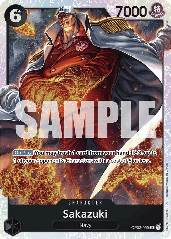 Sakazuki (Reprint) OP02-099 (Premium Booster -The Best-)  - Foil