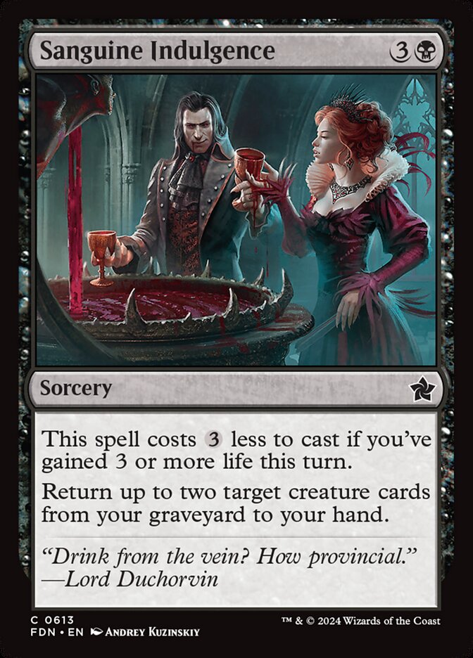 Sanguine Indulgence 613/291 (Foundations) 